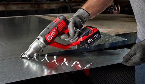 milwaukee sheet metal shears|milwaukee cordless metal cutter.